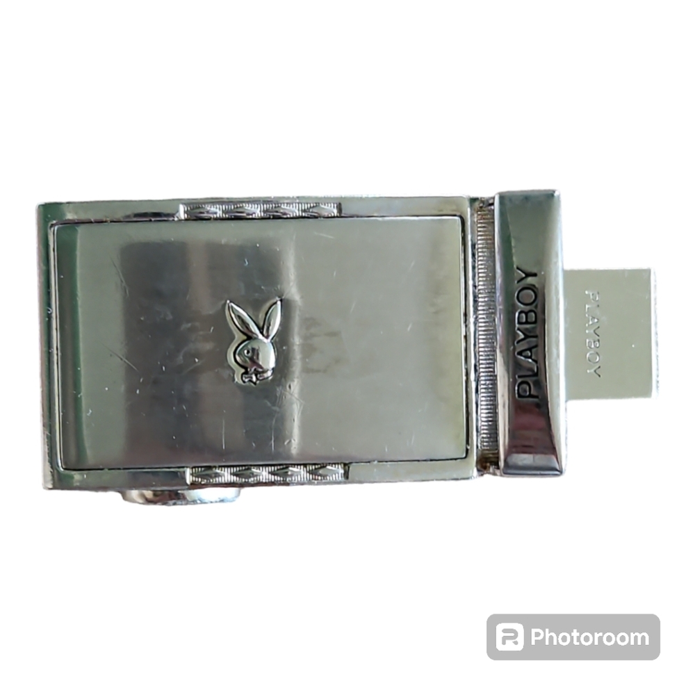 Vintage Stainless Steel Playboy Belt Buckle